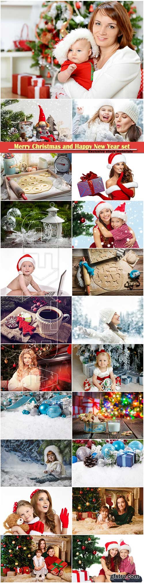 Merry Christmas and Happy New Year stock set # 2