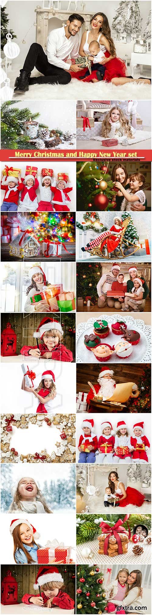 Merry Christmas and Happy New Year stock set # 5