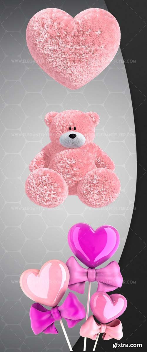 Valentines Day V50 2018 3d Render Templates