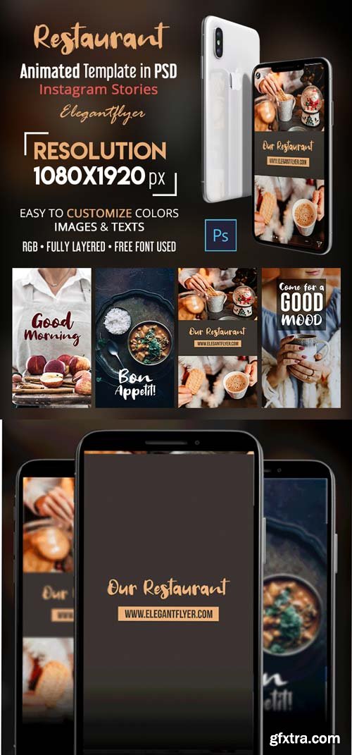 Restaurant V1 2018 Animated Instagram Stories