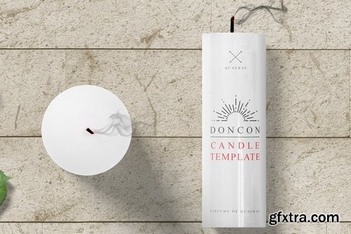 Candle Branding Design Template