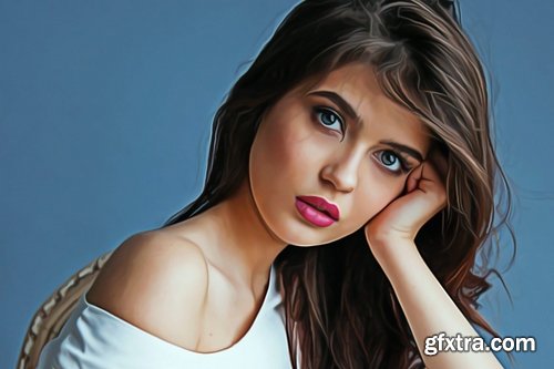 CM - Oil Painting Photoshop Actions 1204041