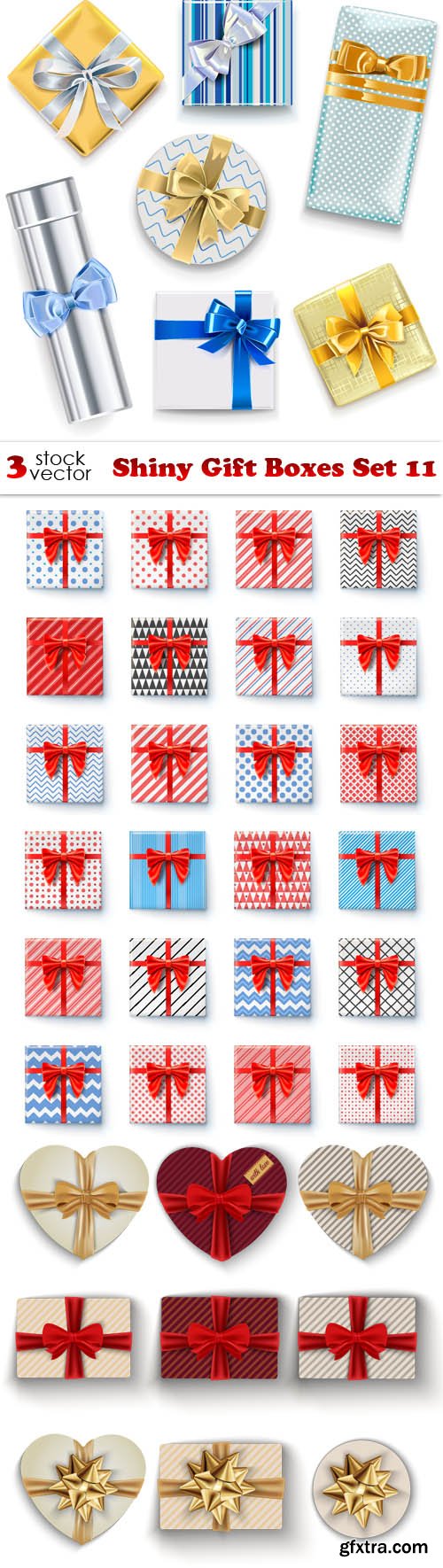 Vectors - Shiny Gift Boxes Set 11