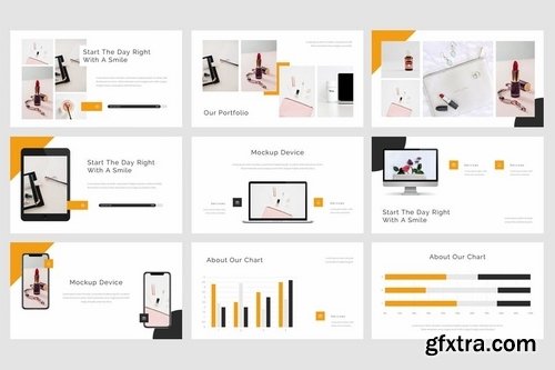 Warm - Beauty & Cosmetics Powerpoint Keynote and Google Slides Templates