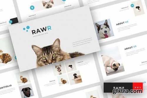 Rawr - Pet Service PowerPoint Template