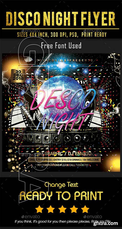 GraphicRiver - Disco Night Flyer 23050809