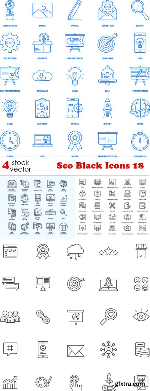 Vectors - Seo Black Icons 18