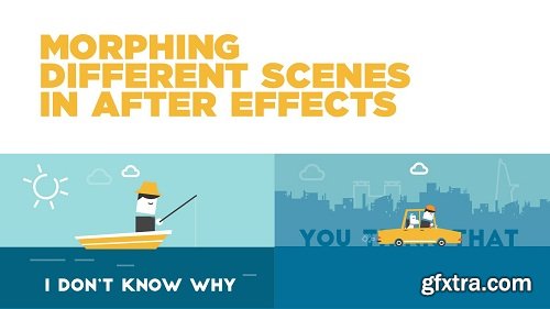 Morphing 2 Different Scenes in After Effects