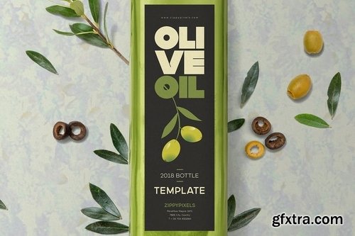 Olive Oil Label Design Template