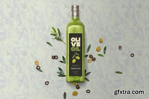 Olive Oil Label Design Template