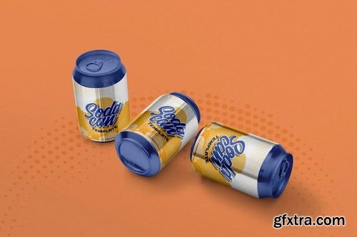 Editable Soft Drink Can Design Template