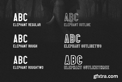 Elephant Font Family