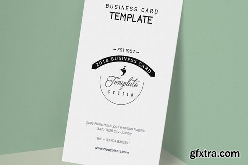 Vertical Personal Card Design Template