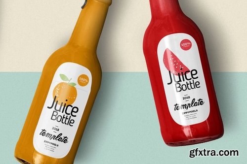 Awesome Juice Bottle Label Design Template