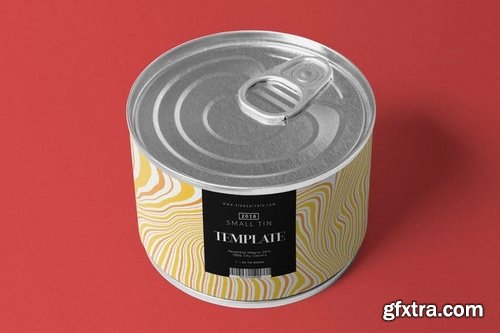 Round Tin Label Design Template