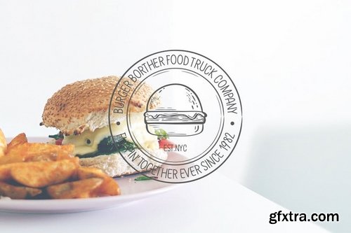 20 Burger Themed Logos