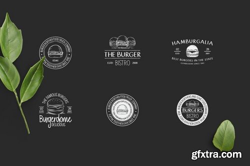 20 Burger Themed Logos