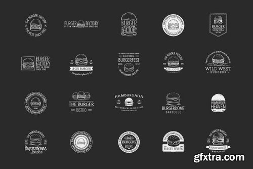 20 Burger Themed Logos