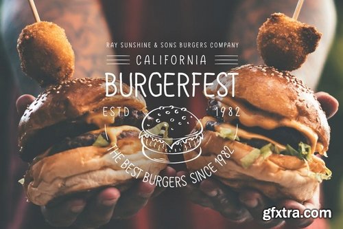 20 Burger Themed Logos