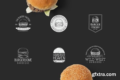 20 Burger Themed Logos