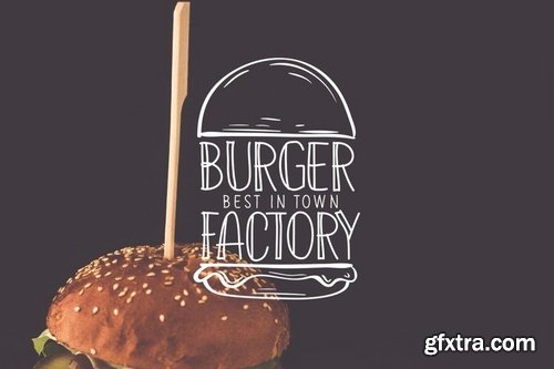 20 Burger Themed Logos