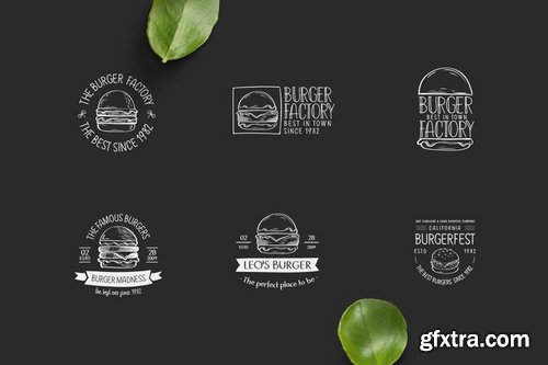 20 Burger Themed Logos