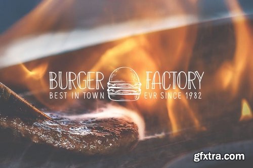 20 Burger Themed Logos