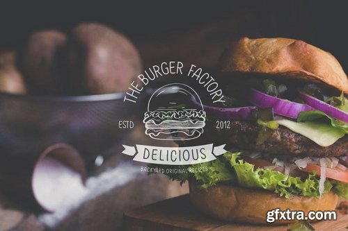 20 Burger Themed Logos