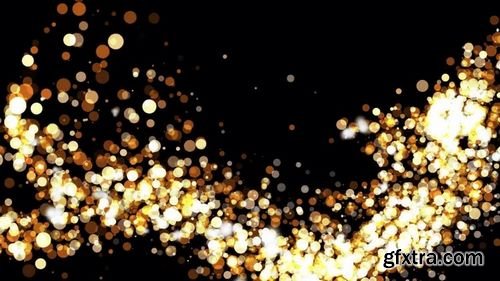 MA - Golden Glowing Particles Stock Motion Graphics 153504