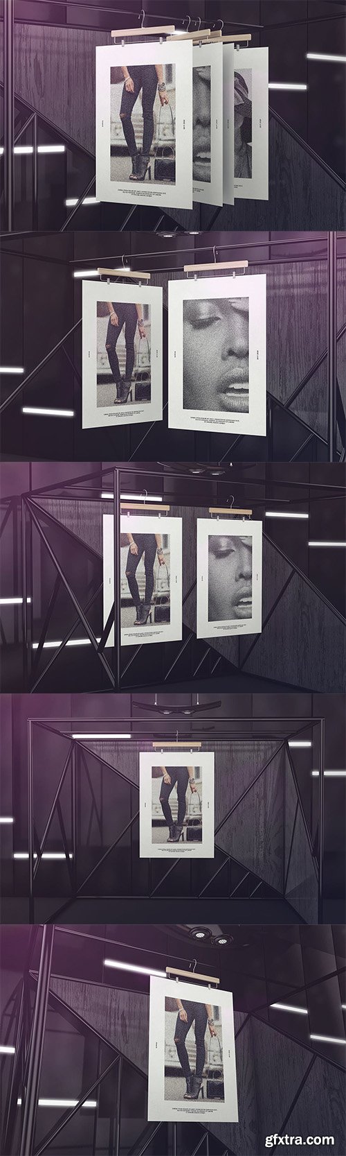 Exhibition Poster Framework Mockups