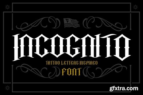 Incognito Tattoo Font