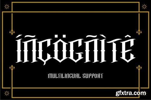 Incognite Tattoo Font