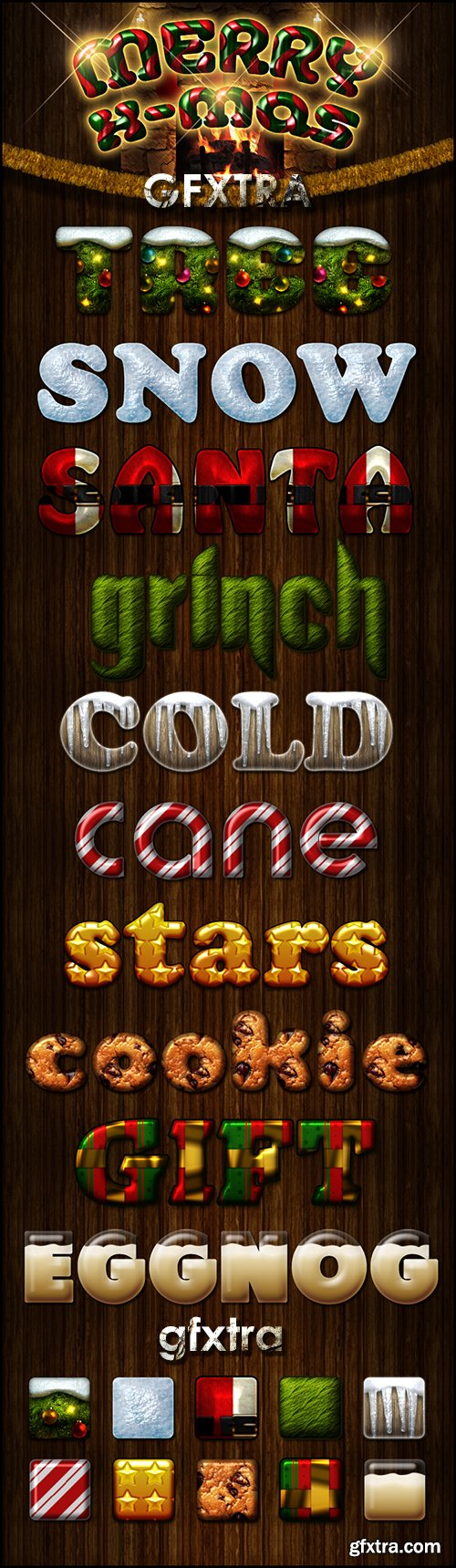 Meppy Christmas styles text effect by Sonarpos