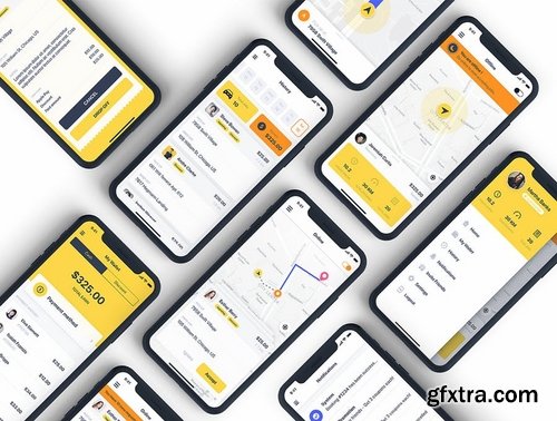 Taxi Driver Booking UI Kit