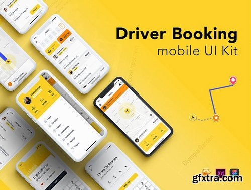 Taxi Driver Booking UI Kit