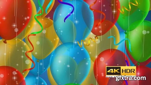 MA - Balloon Party Background Stock Motion Graphics 155077