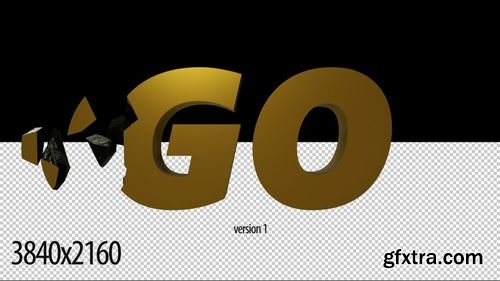 MA - 3D Gold Countdown(2 version) Stock Motion Graphics 155109