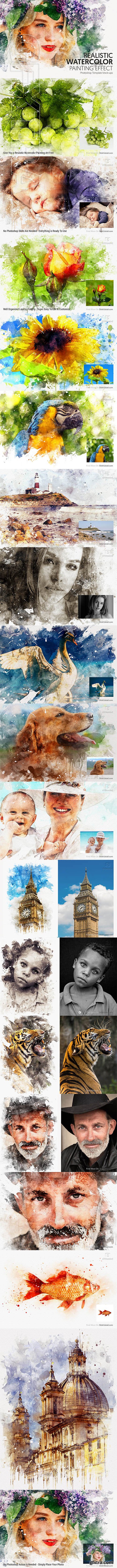 CreativeMarket - 1 Watercolor Photoshop Mock-ups 3306733