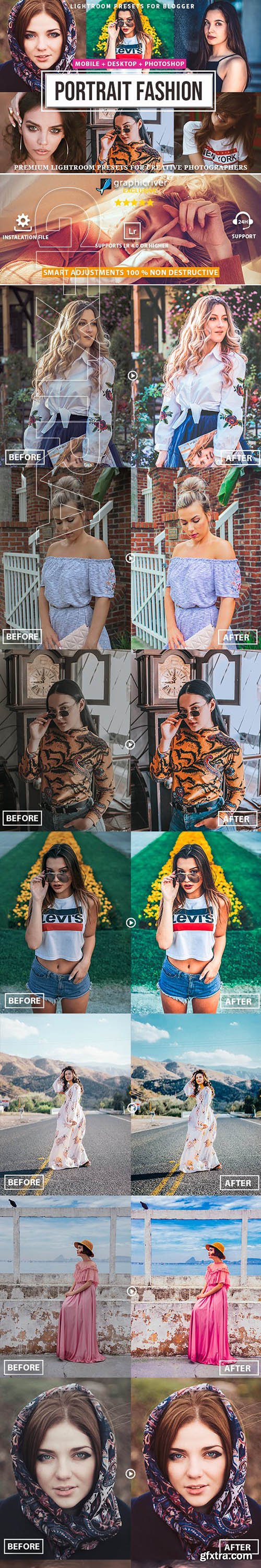 CreativeMarket - Portrait fashion Lightroom Presets 3303645