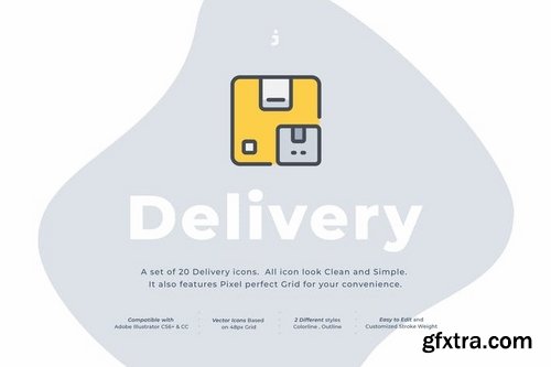 20 Delivery Icon set
