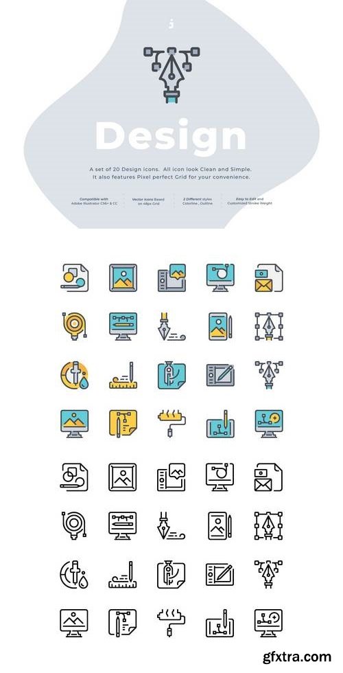 20 Design icon set