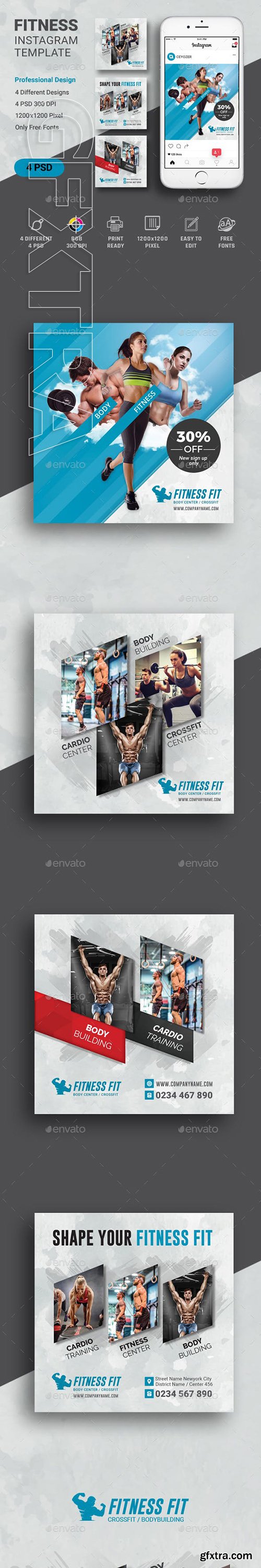 GraphicRiver - Fitness Instagram 23051861