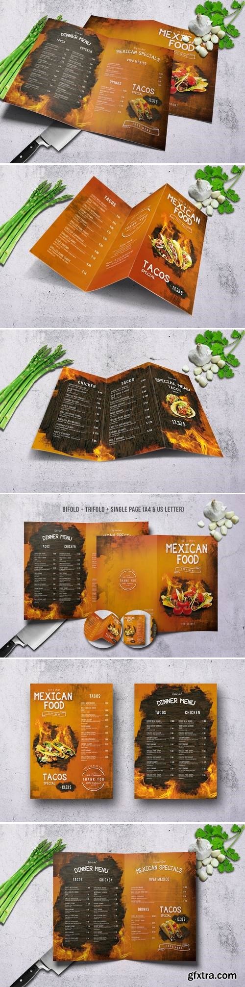 Mexican Menu Bundle A4 & US Letter