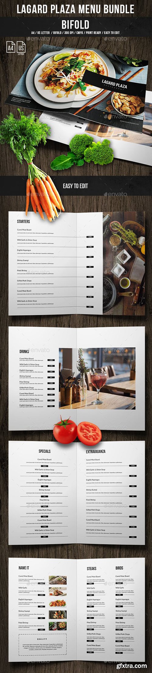 Graphicriver - Lagard Plaza Food Menu Bundle 21258290