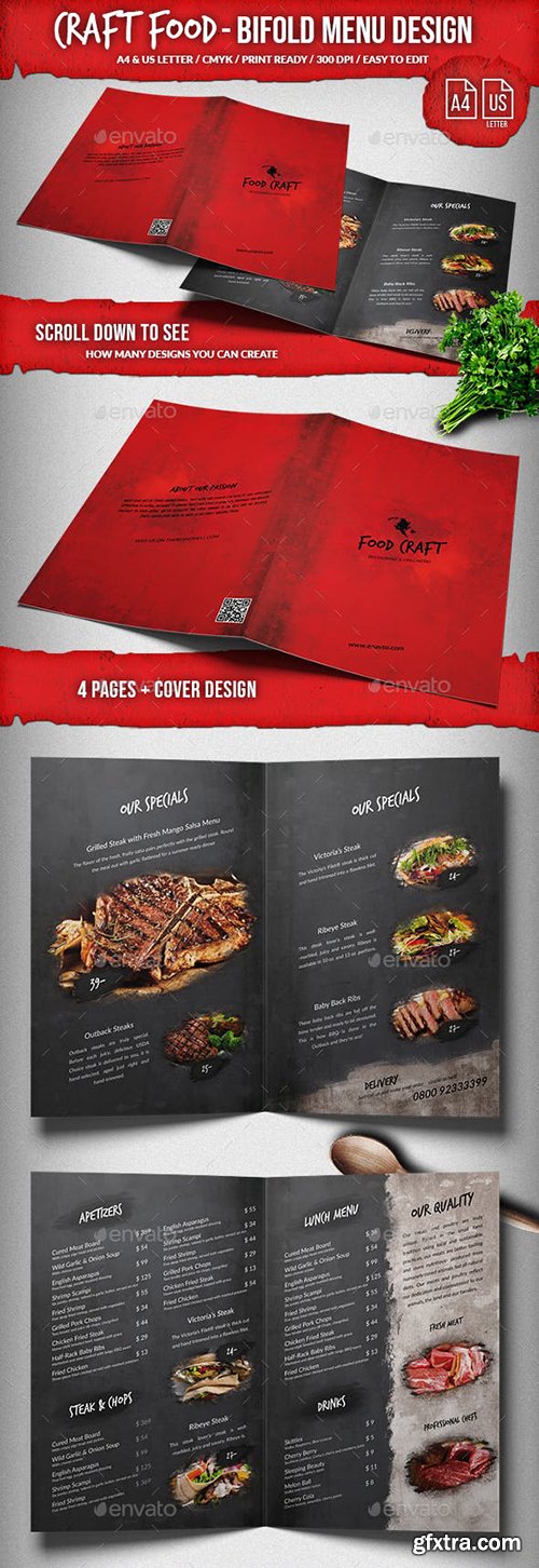 Graphicriver - Craft Food Menu Mega Bundle - A4 & US Letter 21997440