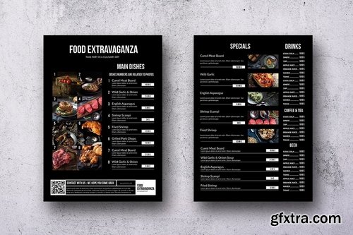 Multipurpose Extravaganza Menu Bundle A4 & US L