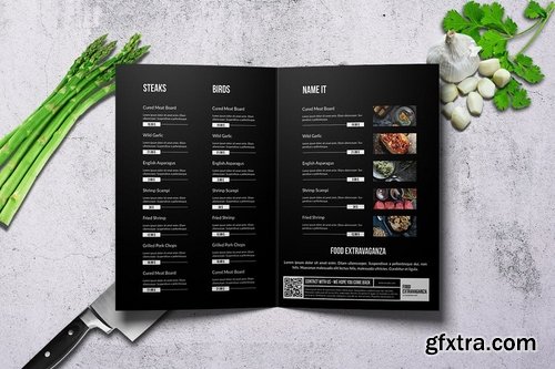 Multipurpose Extravaganza Menu Bundle A4 & US L