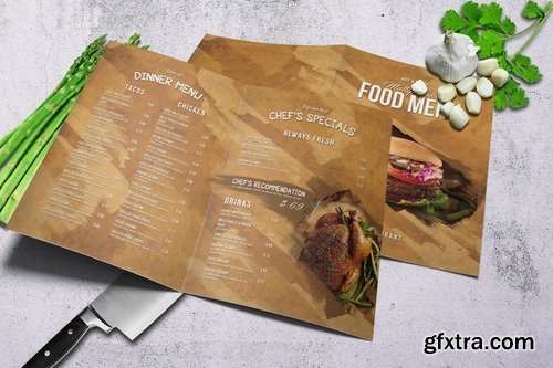 Multipurpose Food Menu Bundle A4 & US Letter