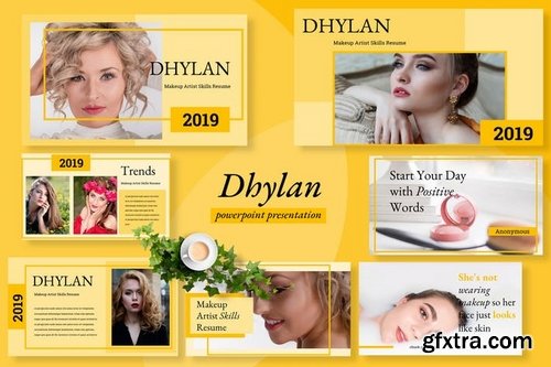 Dhylan Beauty Salon - Powerpoint Keynote and Google Slides Templates