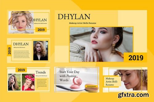 Dhylan Beauty Salon - Powerpoint Keynote and Google Slides Templates